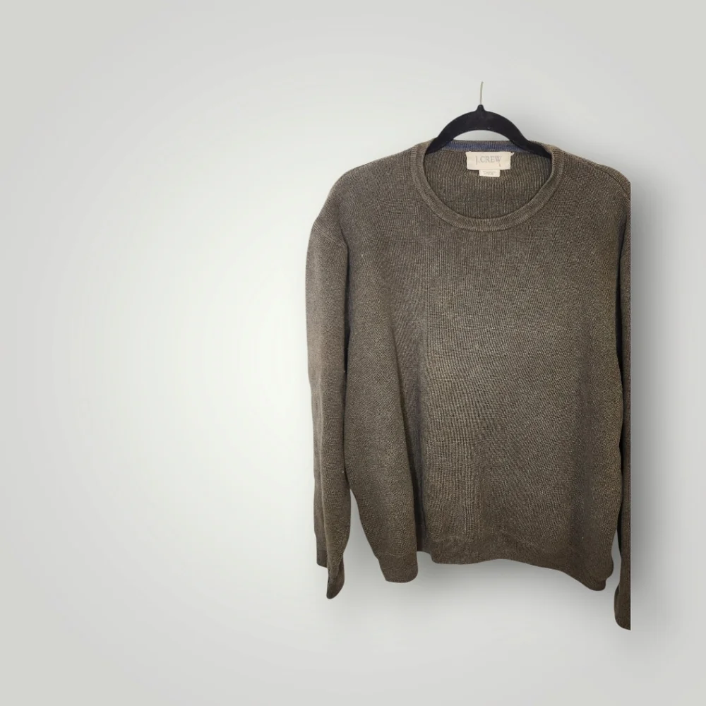 J. Crew green Crewneck Sweater Classic Knit size L